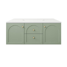 Stevie 1200mm Wall Hung Double Vanity with Stone Countertop